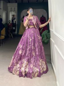 Designer Beautiful <b>Lehenga</b> <b>Top</b> With Koti - Product Image 6