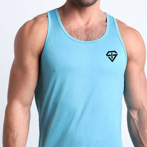 Débardeur confortable de musculation musculaire sans manches pour hommes de couleur unie - Product Image 2