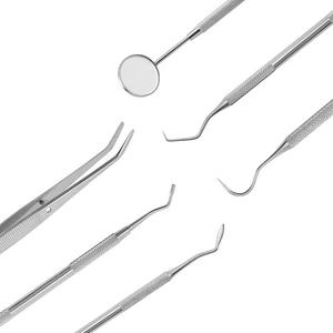 Juego de Instrumentos de Limpieza Dental Manual de Acero Inoxidable para el Cuidado Bucal, Estuche para Eliminar el Sarro, la Placa y el Cálculo Dental - Product Image 4