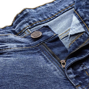 Quantité minimale de commande bas nouveauté short en jean amincissant pour hommes en coton écologique fait de vêtements de rue motif solide dernier prix - Product Image 4