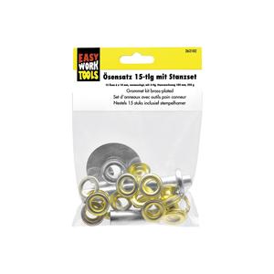 Juego de 15 Ojales para Ropa Easy Work con Paquete de Herramientas de Perforación de 3 Piezas, Tamaño 6 - Product Image 2