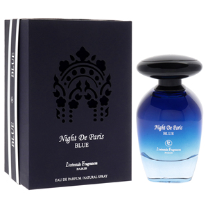 LOrientale fragranze Night De Paris Blue Unisex 3.3 oz EDP Spray floreale e fruttato profumo per il corpo con profumi di limone e rosa - Product Image 4