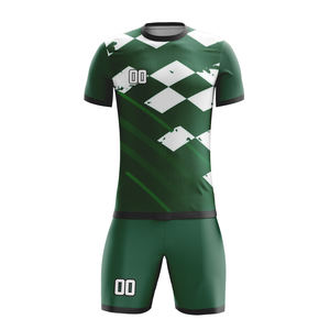Uniformes de Fútbol de Club de Otoño Sólidos de Alta Calidad Personalizados, Conjunto de Ropa Deportiva de Fútbol por Sublimación, Camiseta de Fútbol Transpirable de Manga Corta - Product Image 3