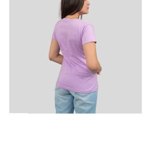 <b>Lady</b> Casual T-shirt 100% Cotton High Quality Crew Neck <b>Knitted</b> <b>Top</b> Embroidery Logo Private Print <b>Short</b> <b>Sleeve</b> Streetwear - Product Image 2