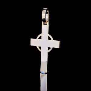 Men's T Shape Moissanite Diamond Hip Hop Pendants 925 Silver Iced Diamond <b>Cross</b> Initial T <b>Necklace</b> Big Initial Letter T Charm - Product Image 5