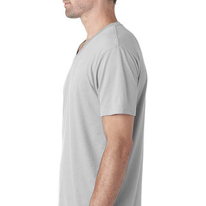 V-Neck Factory Made Wholesale blank cotton <b>bamboo</b> <b>fiber</b> t-shirts custom printing men's t shirts oversized quick dry t shirt - Product Image 5
