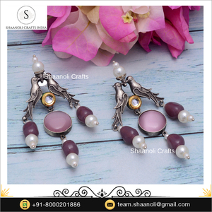 Nouvelle Arrivée Boucles d'Oreilles Pendante en Pierre Bijoux Tendance Boucles d'Oreilles Goutte Déclaration pour Femmes et Filles - Product Image 2