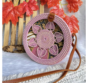 Sac pour femmes Rattan Woven Bag Single Shoulder Crossbody Woven Round Hand Summer Straw Beach Bag from India - Product Image 6