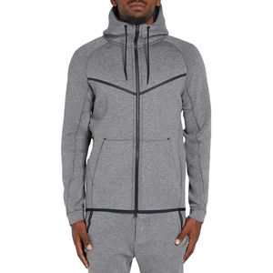 Sweats à capuche et survêtement pour hommes 100% survêtements à fermeture éclair en molleton de coton du Pakistan survêtements de sport de jogging à impression personnalisée - Product Image 3