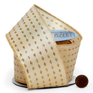 Mini Satin <b>Wired</b> <b>Ribbon</b> Glitter Diamonds Luxury Stretch Loop Handmade <b>Ribbon</b> Spool for Wedding Birthday Decorations Polyester PP - Product Image 2