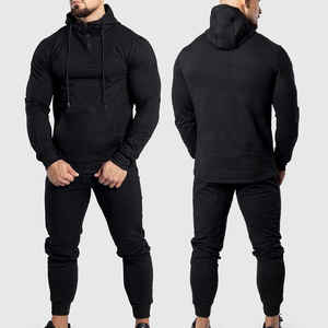 Sudadera y sudadera de algodón ajustada para hombre - Product Image 2