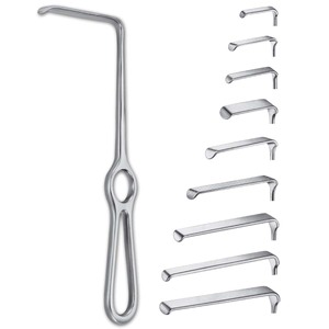 ÉCARTEURS KOCHER LANGENBECK (25x6mm) Écarteurs Langenbeck Écarteurs Langenbeck isolés personnalisés 21cm en acier inoxydable - Product Image 1