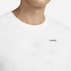 Camiseta gráfica personalizada transpirable de ajuste Regular de peso ligero para hombre/camiseta de poliéster de algodón en blanco liso con precio al por mayor - Product Image 4