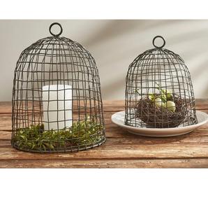 Campanas de Metal Recubiertas de Azul Cielo para Mesa de Cocina, Cubierta de Campana Rústica Hecha a Mano y Ecológica para Alimentos o Plantas - Product Image 2