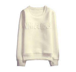 Latest Design Customized Embossed Logo Winter Hoodies <b>Women</b> 100% Cotton <b>Fleece</b> Multiple Colors Casual Streetwear 3D <b>Pattern</b> - Product Image 1