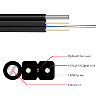 Cordon de raccordement à fibre optique extérieur 100m FTTH câble de dérivation avec connecteur LC SC câble à fibre optique de dérivation Ftth SC UPC transfert de données SM MM