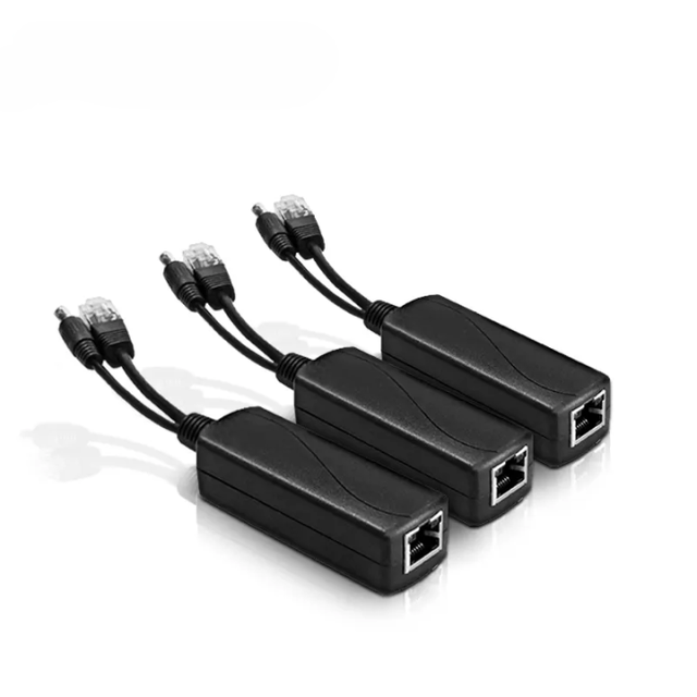 PoE Splitter DC Output Active IEEE802.3 Af/at POE Splitter Power Supply PoE 48V to 12V/ 5V for PoE Switch Camera Wireless AP