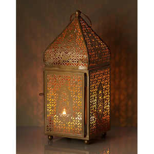 Premium Design Highly Quality Small Size Iron <b>Lantern</b> Moroccan Shape Candle Holder <b>Copper</b> Finished <b>Lantern</b> for Wedding Decorate - Product Image 2
