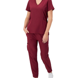 Pantalon de travail médical de haute qualité en polyester/coton unisexe respirant pour hôpital, facile à laver, style cargo - Product Image 3