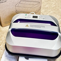Presse à chaud compacte et très vendue 25x30cm pour T-shirts, machine de transfert plate 10x12 pouces, idéale pour usage domestique et professionnel