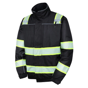 KATBROS INDUSTRY Hi Vis Winter Safety Jackets Road Safety Construction <b>Work</b> High Visibility <b>Waterproof</b> Reflective Strips - Product Image 1