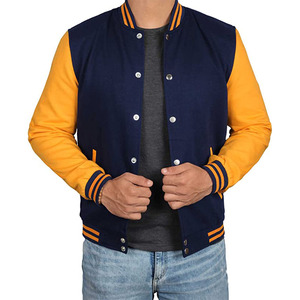 <b>Fleece</b> Men's Varsity <b>Jacket</b> Warm High Quality Bomber Baseball <b>Jackets</b> - Product Image 3