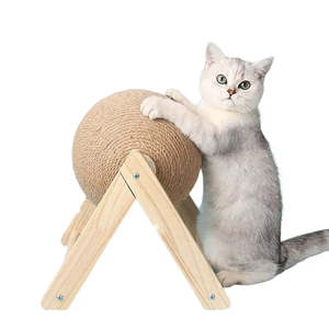 Large Cat Climbing <b>Frame</b> with Sisal and Linen Boule Gratter for Cats for <b>Play</b> and Exercise - Product Image 1