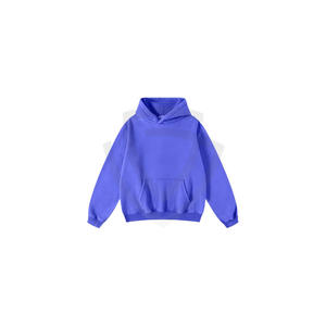 Sudadera con Capucha Extra Grande de Estilo Urbano, 350 g/m², 100% Algodón, para Invierno, con Capucha, Hombros Caídos, Color Sólido, Personalizable, de Secado Rápido - Product Image 1