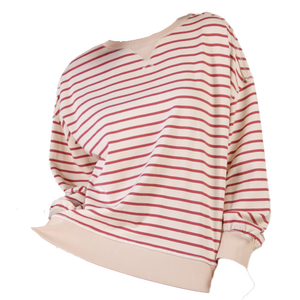 [NUEVO] Suéter de Moda para Mujer, Estilo Casual, Holgado, de Punto, con Rayas Otoñales, Tejido Suave, para Uso Diario, Manga Larga - Product Image 6