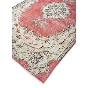 Alfombra de Lana Anudada a Mano de Gran Tamaño, Diseño de Medallón Rojo y Naranja, para Hogar y Sala de Estar, Alfombra Rectangular para Pasillo - Pae-2850 - Product Image 2