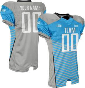 Uniforme d'équipe de football américain sur mesure, maillot de football court personnalisable, design personnalisable, tissu durable pour club/école supérieure/liga - Product Image 3