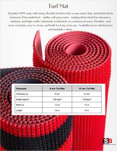 Excellent Quality Turf Grass <b>Carpet</b> <b>Roll</b> Outdoor Waterproof Artificial Mat for Events and Playgrounds Available for Low Price - Product Image 2