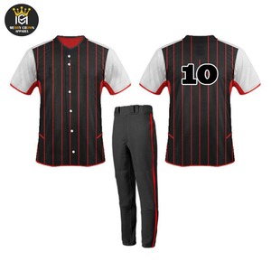 Direct Factory Supply Custom Design Breathable 100% Polyester Quick Dry Lightweight Baseball Uniforms Personalized Sports Wear - Product Image 1