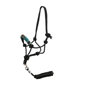 Vente chaude Artisanat Équitation Corde En Nylon Halter Prix De Gros Polo Conçu Cheval Halter Acheter Meilleur Fournisseur De L'Inde - Product Image 1