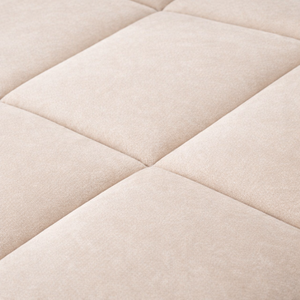 Pouf-lit simple, fabriqué en Italie, transformable avec matelas pliable et gain de place, et repose-pieds, tissu en velours amovible - Product Image 5