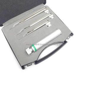 Ensemble de laryngoscopes à fibres optiques Miller, 3 lames droites, équipement de diagnostic vétérinaire, logo personnalisé, CE ISO - Product Image 6