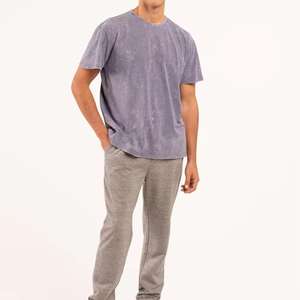 Vente en gros de t-shirt délavés à l'acide à la mode pour hommes de haute qualité en bas quantité minimale de commande meilleure vente à bas prix t-shirt délavé à l'acide à sonnerie souple personnalisé - Product Image 5