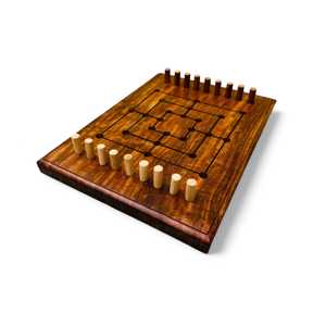 Jeu de société Morris Nine pour hommes en bois de rose, artisanal, classique, stratégie, divertissement, divertissement familial, jeu de table d'intérieur, compétences - Product Image 2