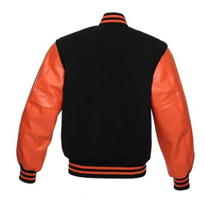 Veste de baseball coupe-vent Letterman College pour hommes couleur unie 100% veste en laine en gros nouveau Design veste universitaire respirant - Product Image 2