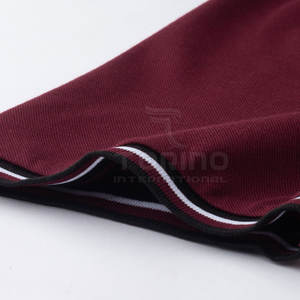 Patrón sólido de los hombres de la mejor calidad para la camisa polo Bajo MOQ Servicio OEM Tela de lona elegante - Product Image 4