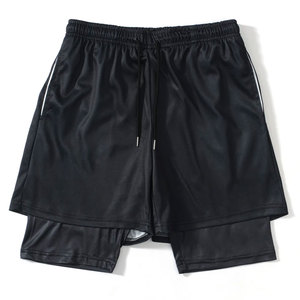 Pantalones cortos para hombre de alta calidad, súper cómodos y de secado rápido, casuales, 100% poliéster microelástico con cremalleras en los bolsillos. - Product Image 1