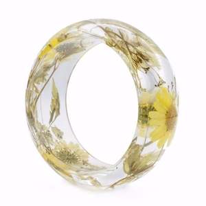 ผลิตภัณฑ์เครื่องประดับที่ดีกำไลข้อมือและกำไลข้อมือสายดี & เชื่อมโยงกำไลข้อมืออะคริลิคเรซิ่นดอกไม้กำไลเครื่องประดับสำหรับ - Product Image 4