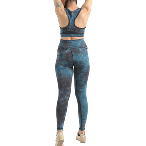 El más barato conjunto de Yoga de alto rendimiento para mujer, 2 uds., a la venta, conjunto de Yoga elástico de compresión cómodo para mujer - Product Image 2