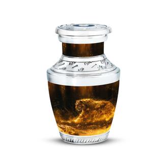 Modern Tiger Design Metal Urn <b>for</b> Adult Cremation <b>Ashes</b> Customizable Personalized <b>Keepsake</b> Decorative Urn - Product Image 4