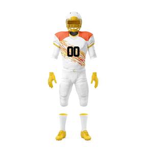 Maillot de football américain personnalisé pour hommes, polyester, séchage rapide, bretelles réglables, manches courtes - Product Image 3