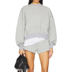 Women <b>Mock</b> <b>Neck</b> Sweatshirt Simple Soft Cotton <b>Top</b> Casual Wear Daily Outfit Winter Fashion Use Women <b>Mock</b> <b>Neck</b> Sweatshirt - Product Image 3
