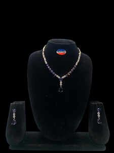 Conjunto de collar chapado en rodio de diamante americano para mujeres y niñas, enlace ostentoso de alta calidad, Natural para uso en bodas - Product Image 6