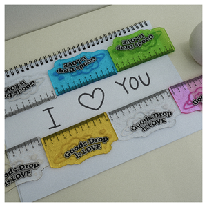 ไม้บรรทัดอะคริลิคใสแบบมีกลิตเตอร์  รับทำโลโก้  ของขวัญส่งเสริมการขาย  ขายส่ง - Product Image 1