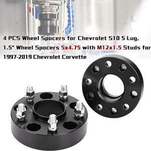 Espaciadores de rueda Hubcentric de 5 Lug de 1,5 pulgadas, 5x4,75 a 5x4,75 para Camaro Corvette Sonoma Jimmy Pontiac <span class=keywords><strong>Eldorado</strong></span> XLR 12X1.5 70,5mm - Product Image 6