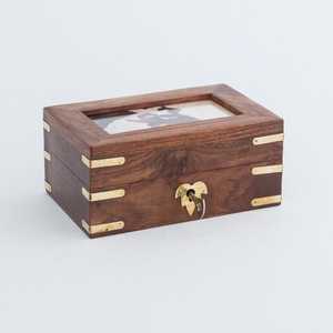 Prisma Designs PWU 027 Solid Walnut Wood Mini Urn Engravable Wooden Human Cremation <b>Keepsake</b> Vessel <b>Box</b> Leak-Proof Sustainable - Product Image 4